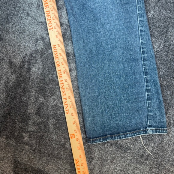 Y2K L.E.I. by Lee Bootcut Jeans Womens 18 1/2 Light Wash Raw Hem Flare Denim - Picture 10 of 11